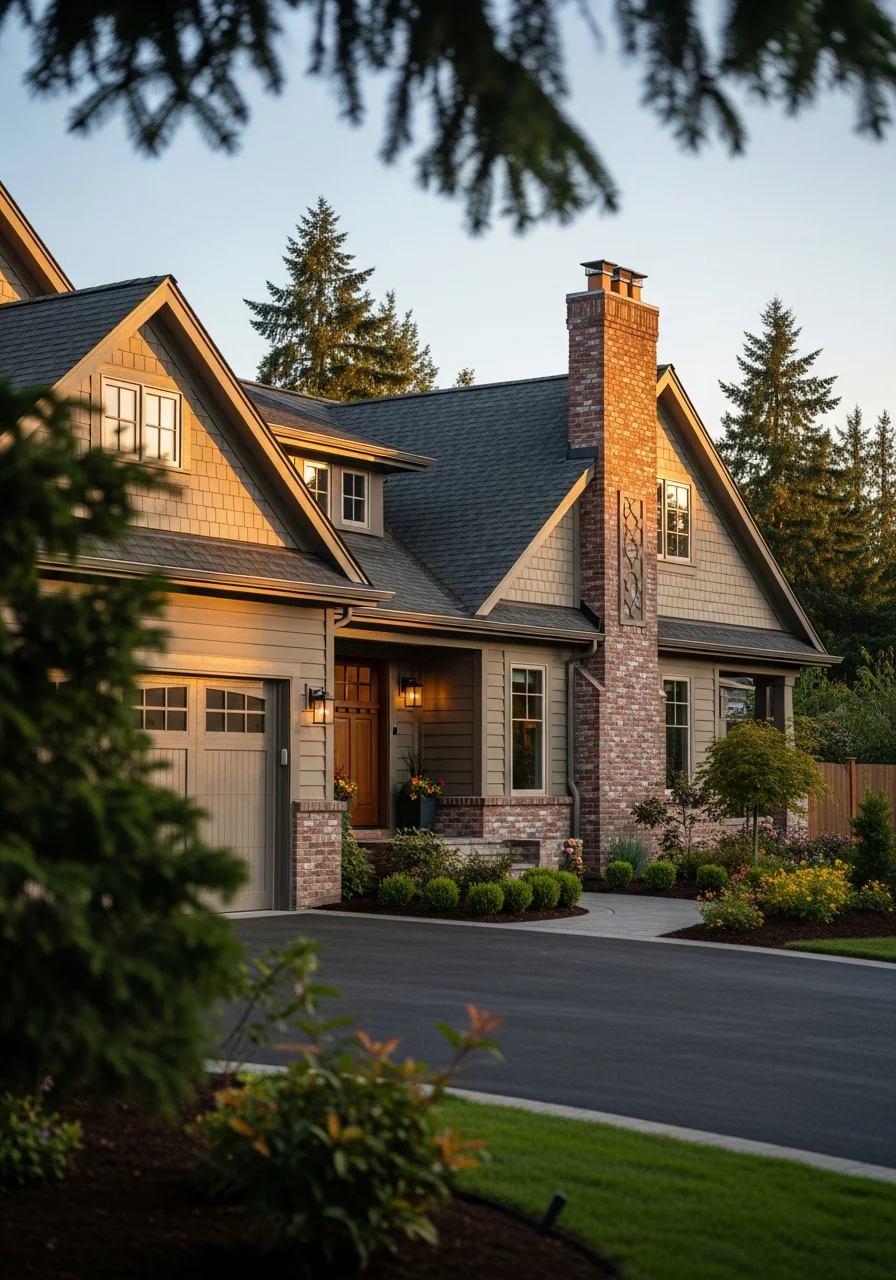 Well-finished Puyallup home in South Hill or downtown area with professional exterior work and clear property definition.