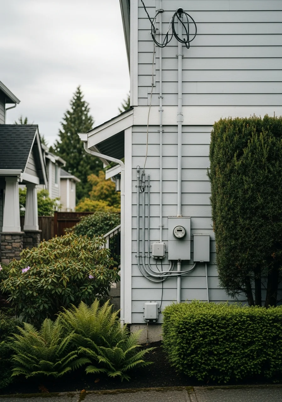 Modern home in a South King County neighborhood with professional exterior finishing and clear property boundaries.